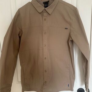 Burton Mens Medium Work Stretch Long Sleeve Overshirt